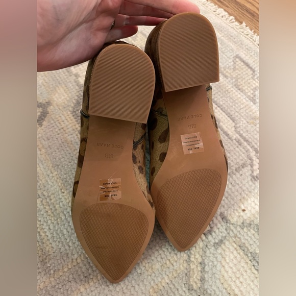 Cole Haan Elyse Leopard Print Calf Hair Block Heel Boot - Picture 7 of 7